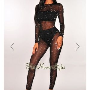 Black Lace Jumpsuit